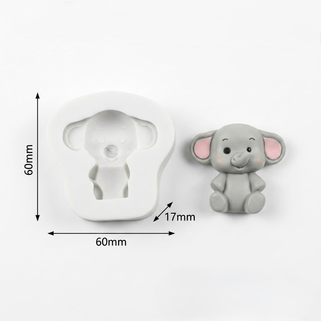 Elephant Animal Silicone Mould (28423)