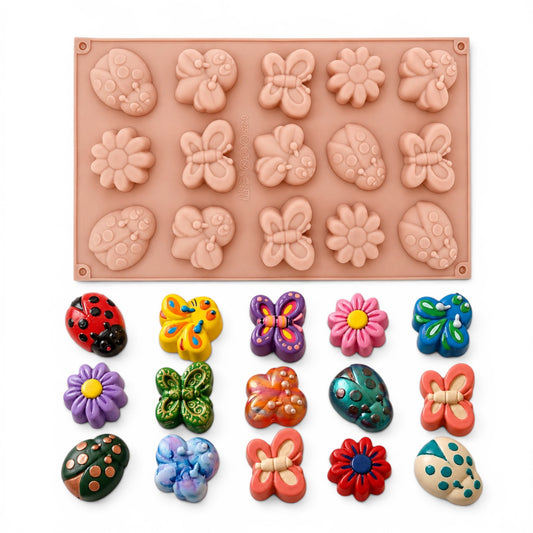 15 Insect Animals Silicone Mould