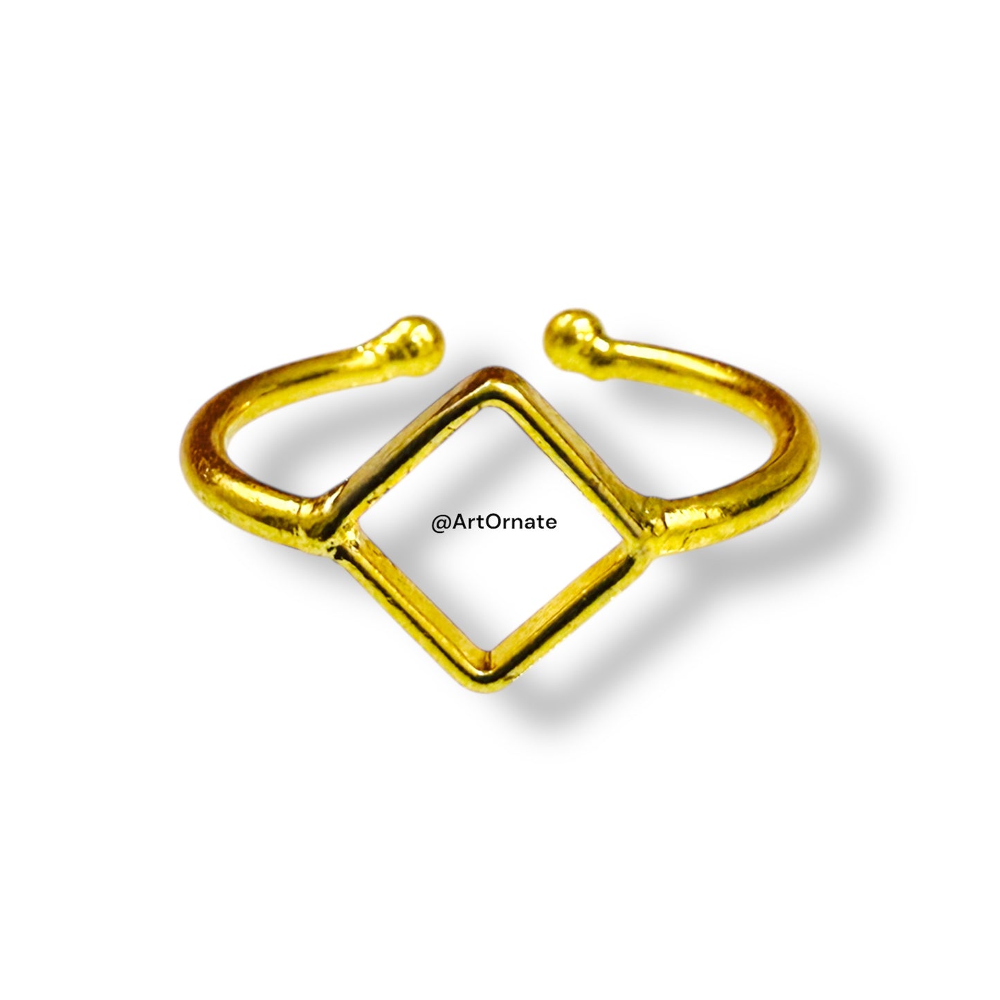 Golden Diamond Holo Ring