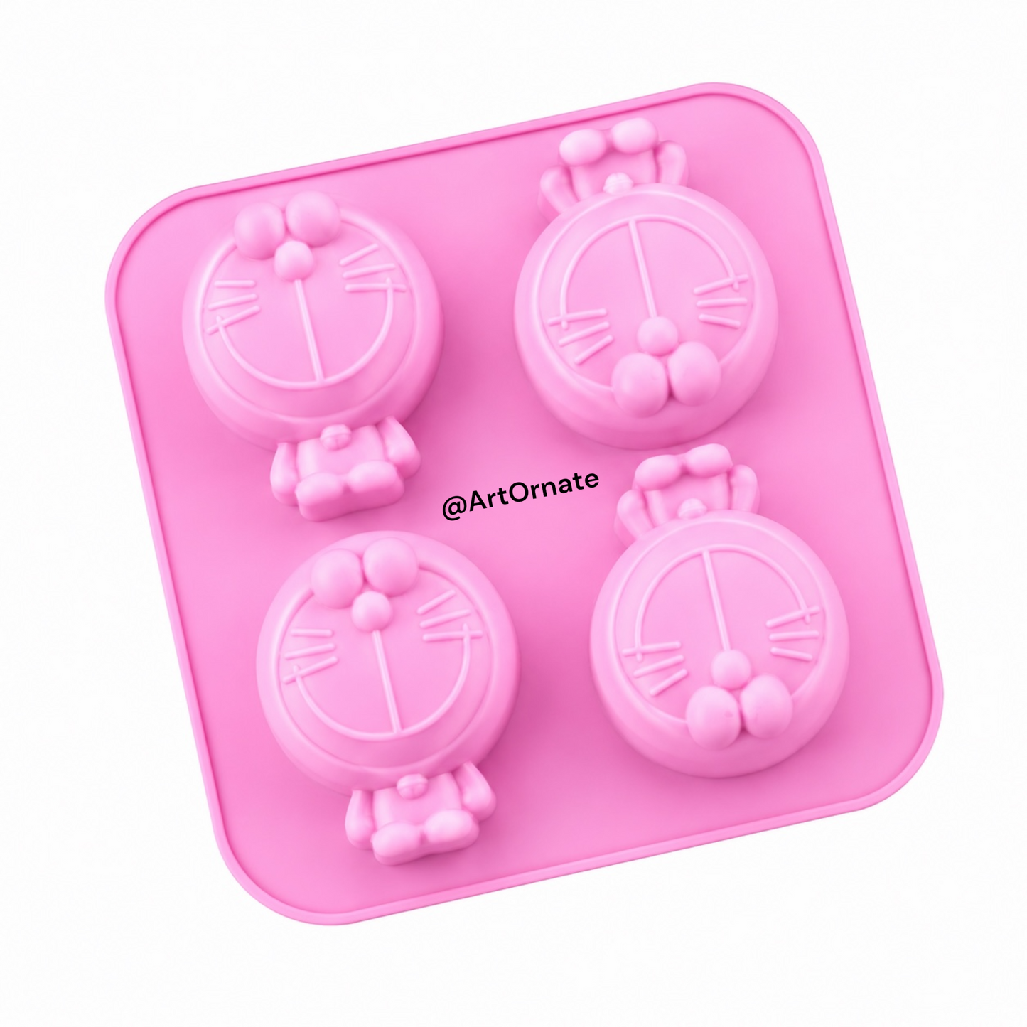 4 Cavities Doraemon Silicone Mould