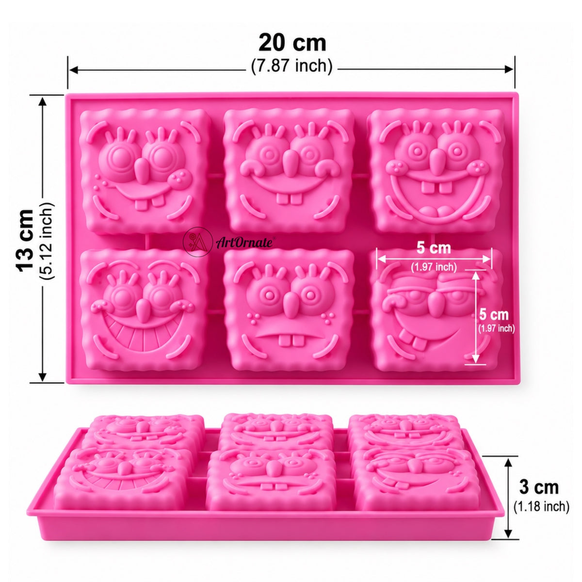 SpongeBob Silicone Mould