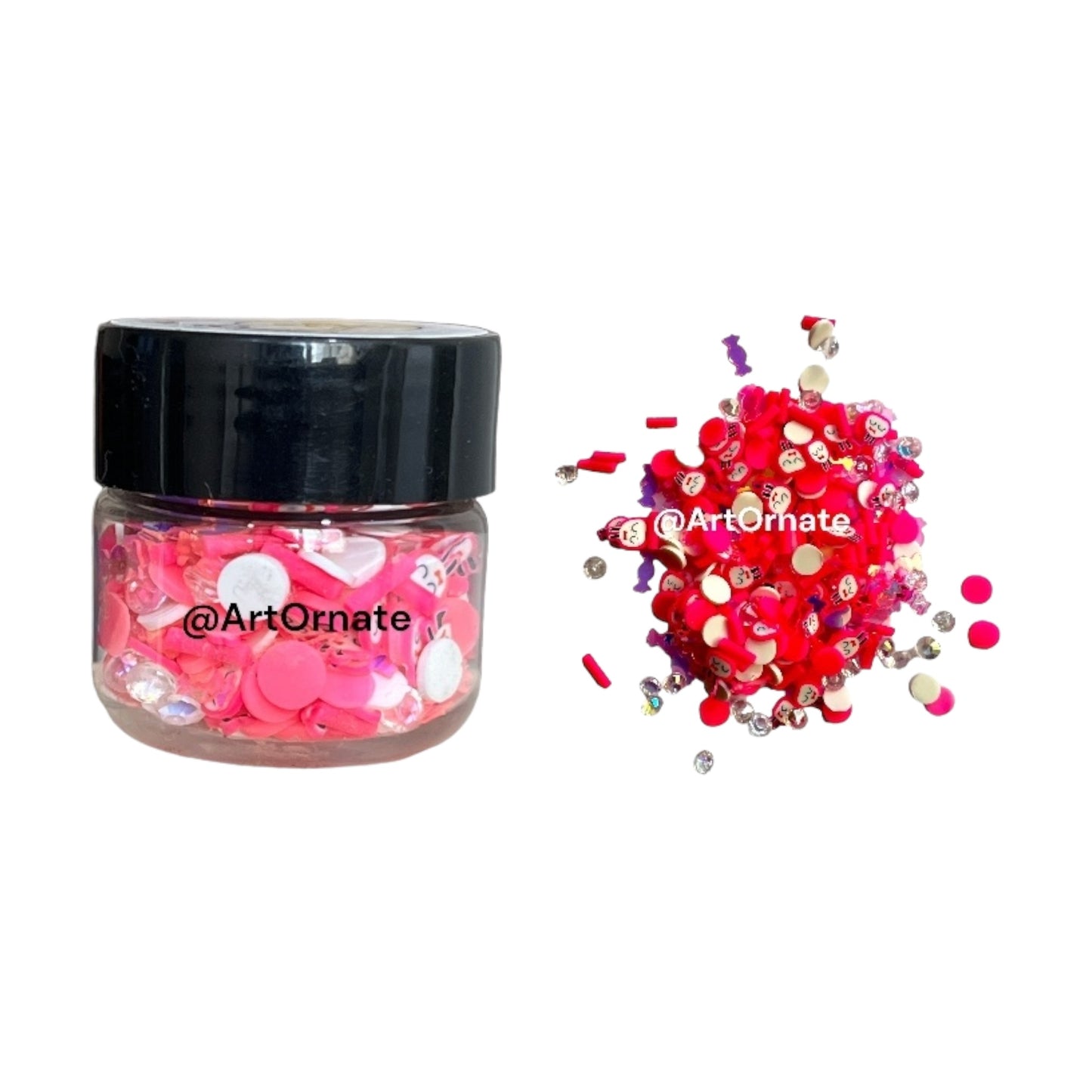 Pink Candy Polymer Chips (10gm)