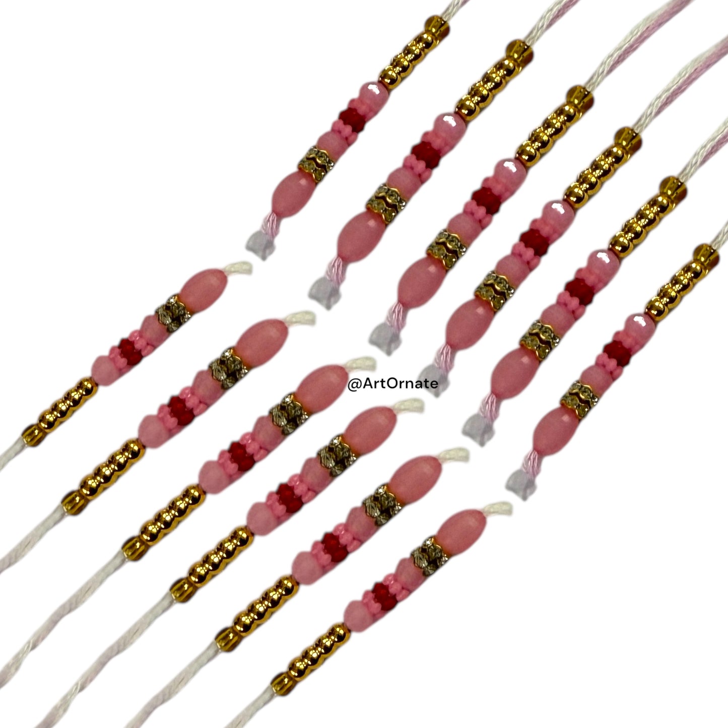 Premium Resin Rakhi Threads - Essential for Resin Artists (6 Pair : F)