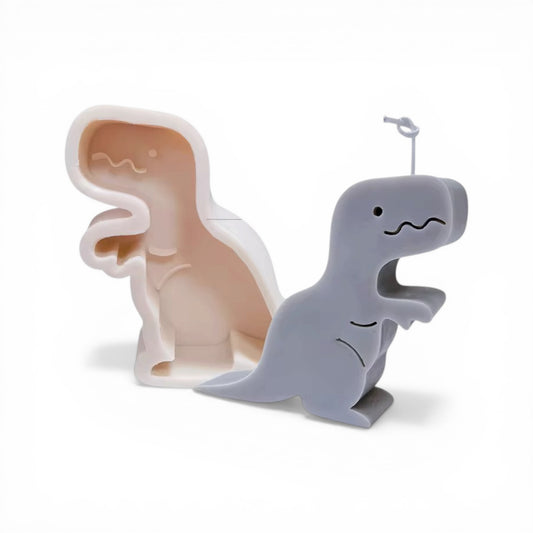 Flexible baby dinosaur shape mould for crafting eco-resin, jesmonite, and concrete nursery décor.