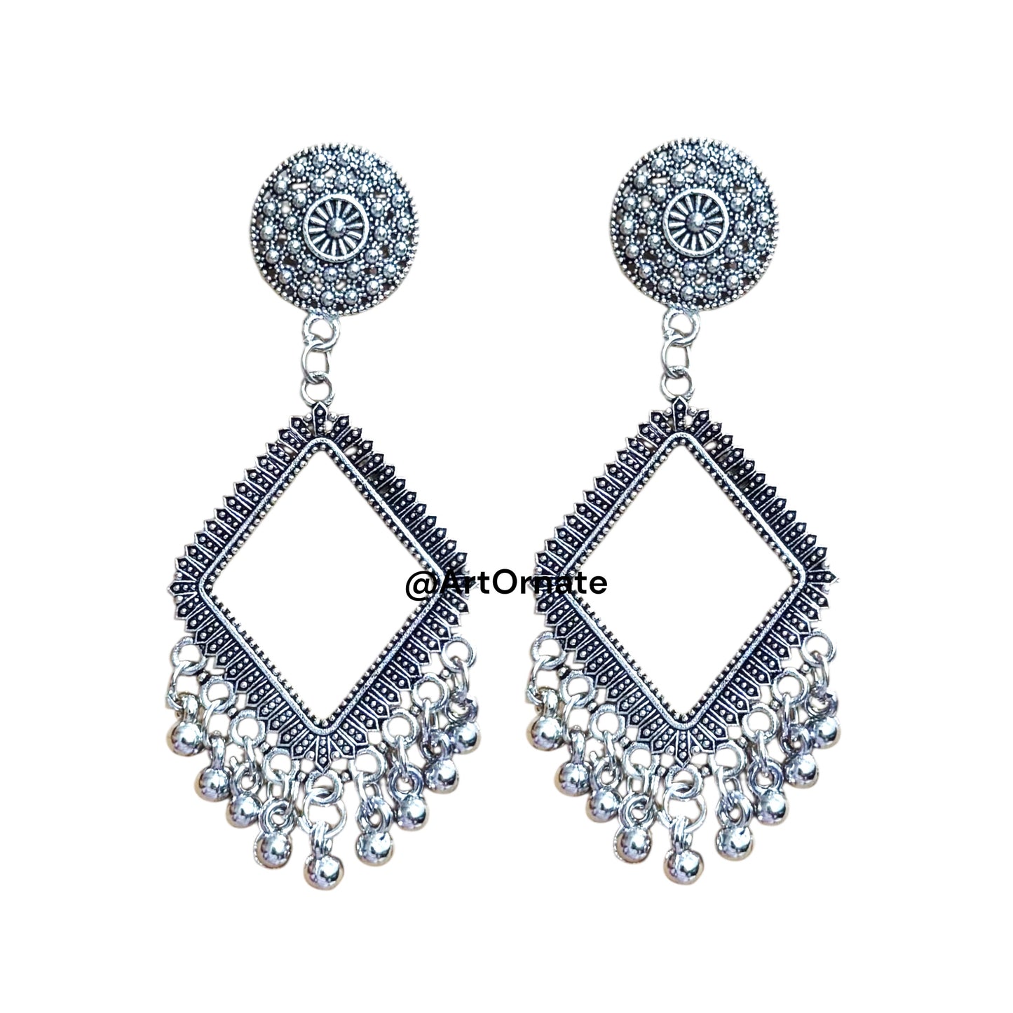 Metallic Jhumka bezels for craft and resin art projects