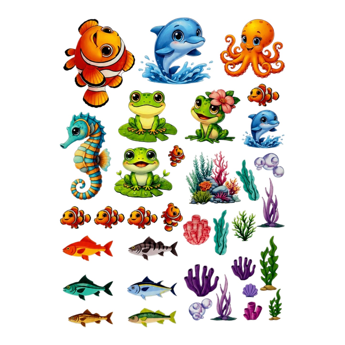 Fish Marine UV DTF Sticker (UV098)