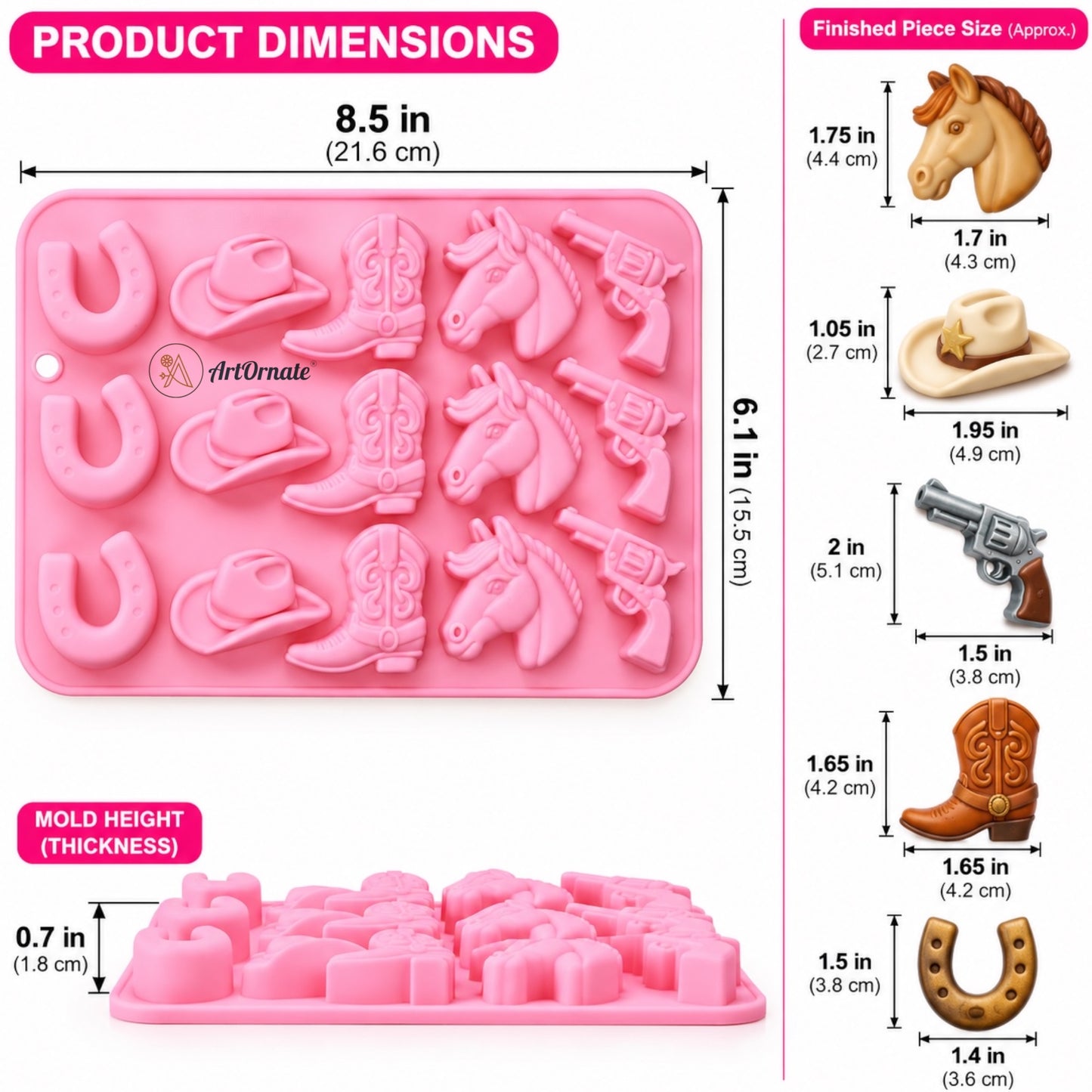 Cowboy Silicone Mould