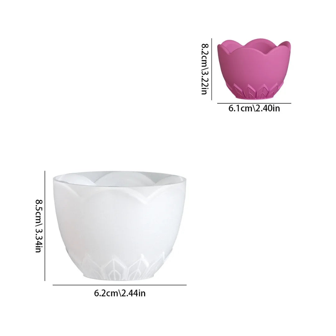 flower bowl silicone mould for resin art and concrete casting India floral tray mould for epoxy resin eco resin jesmonite home decor