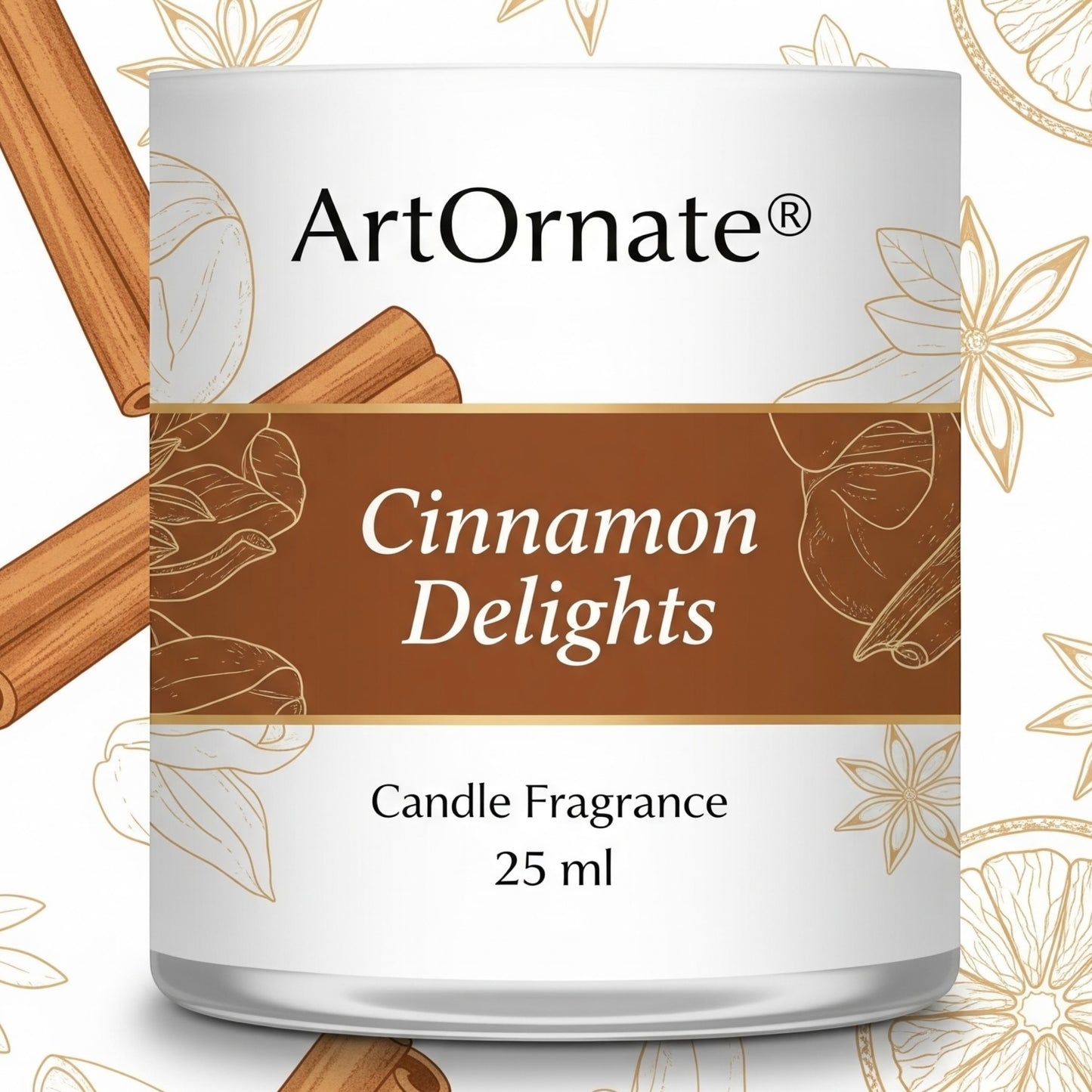 Cinnamon Delights Candle Fragrance Oil - Premium Aroma for Candle Making