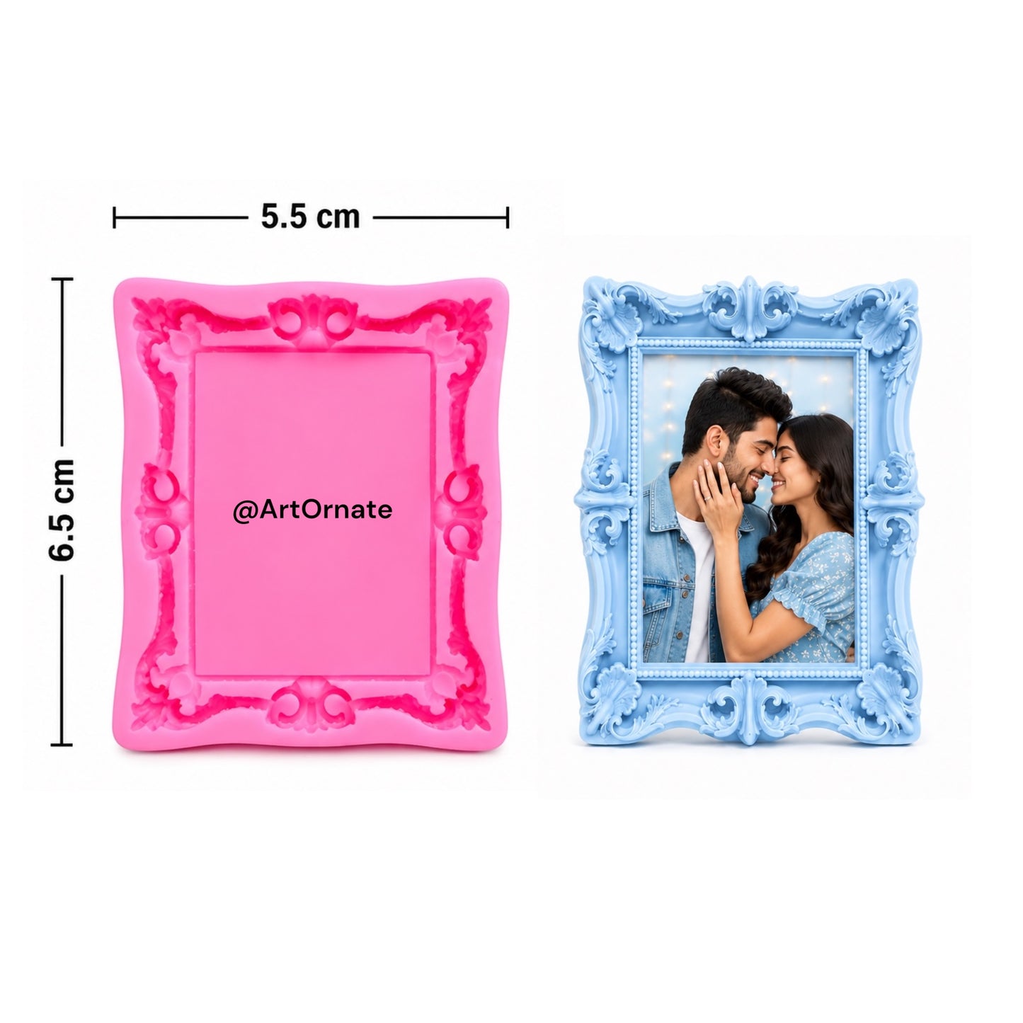 Mini Rectangle Frame Silicone Mould (40-44)