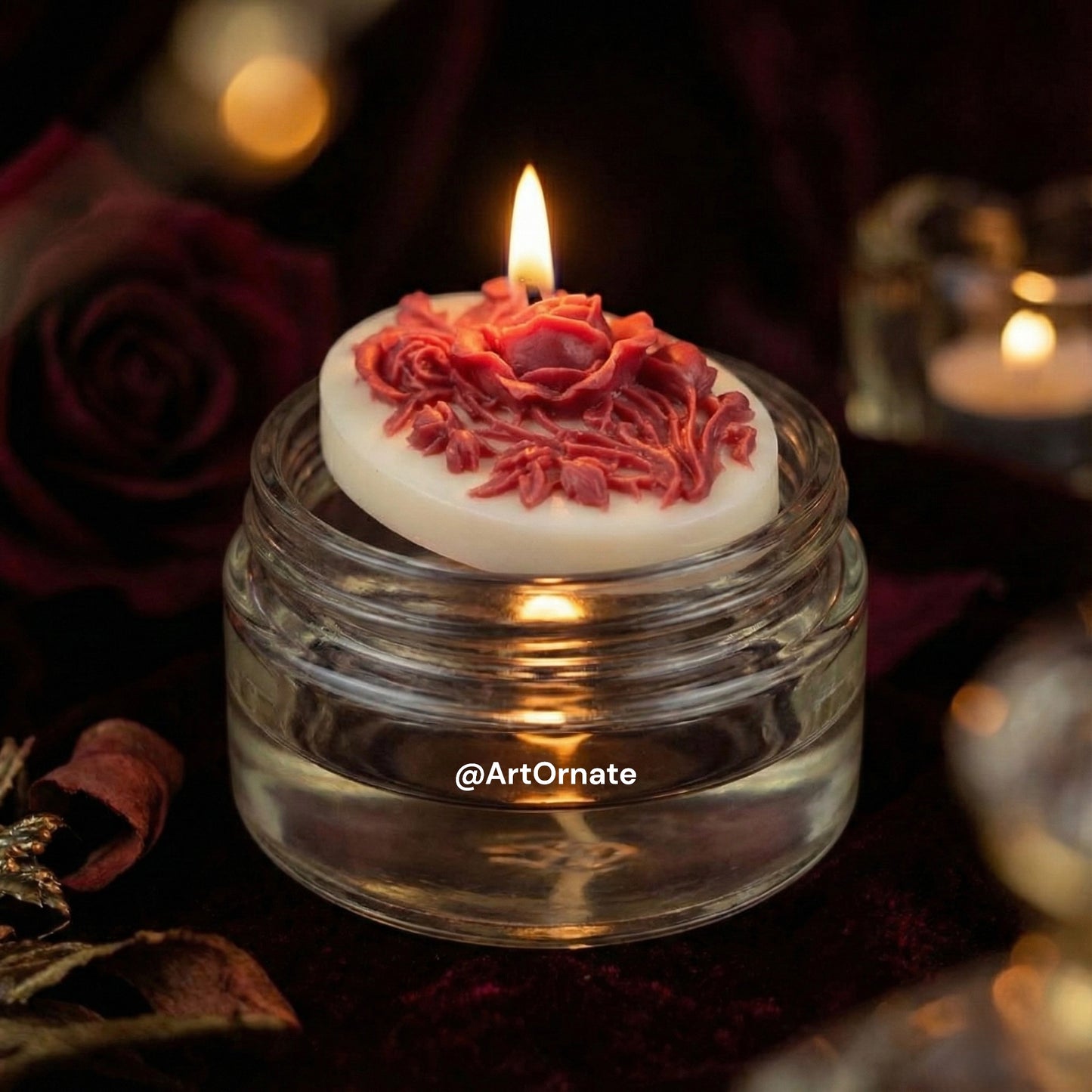 Premium 3D flower candle silicone mould for artistic handmade candles, flexible reusable mould for soy wax and paraffin trusted by Indian candle artists