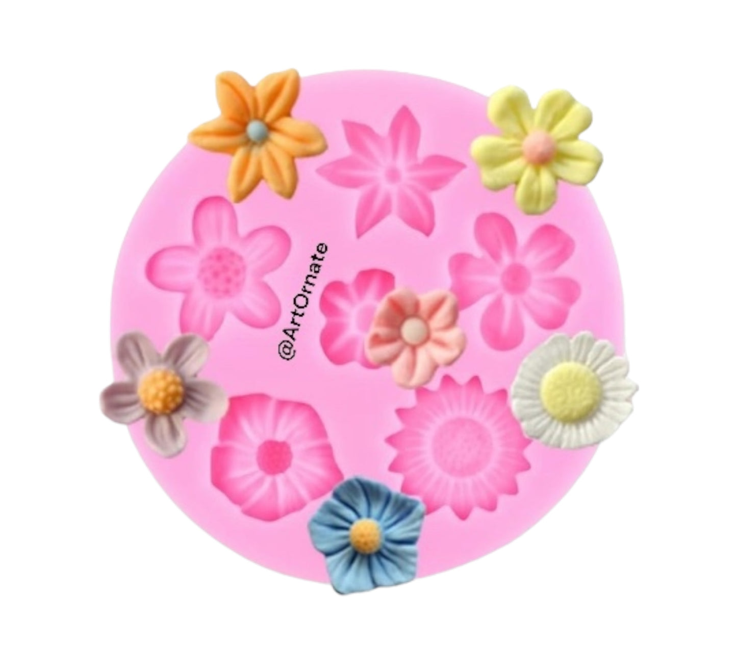 6 IN 1 Flower Silicone Mould (HBR 15-74)