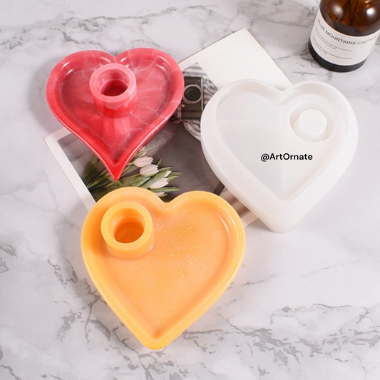 Heart Candle Holder Mould