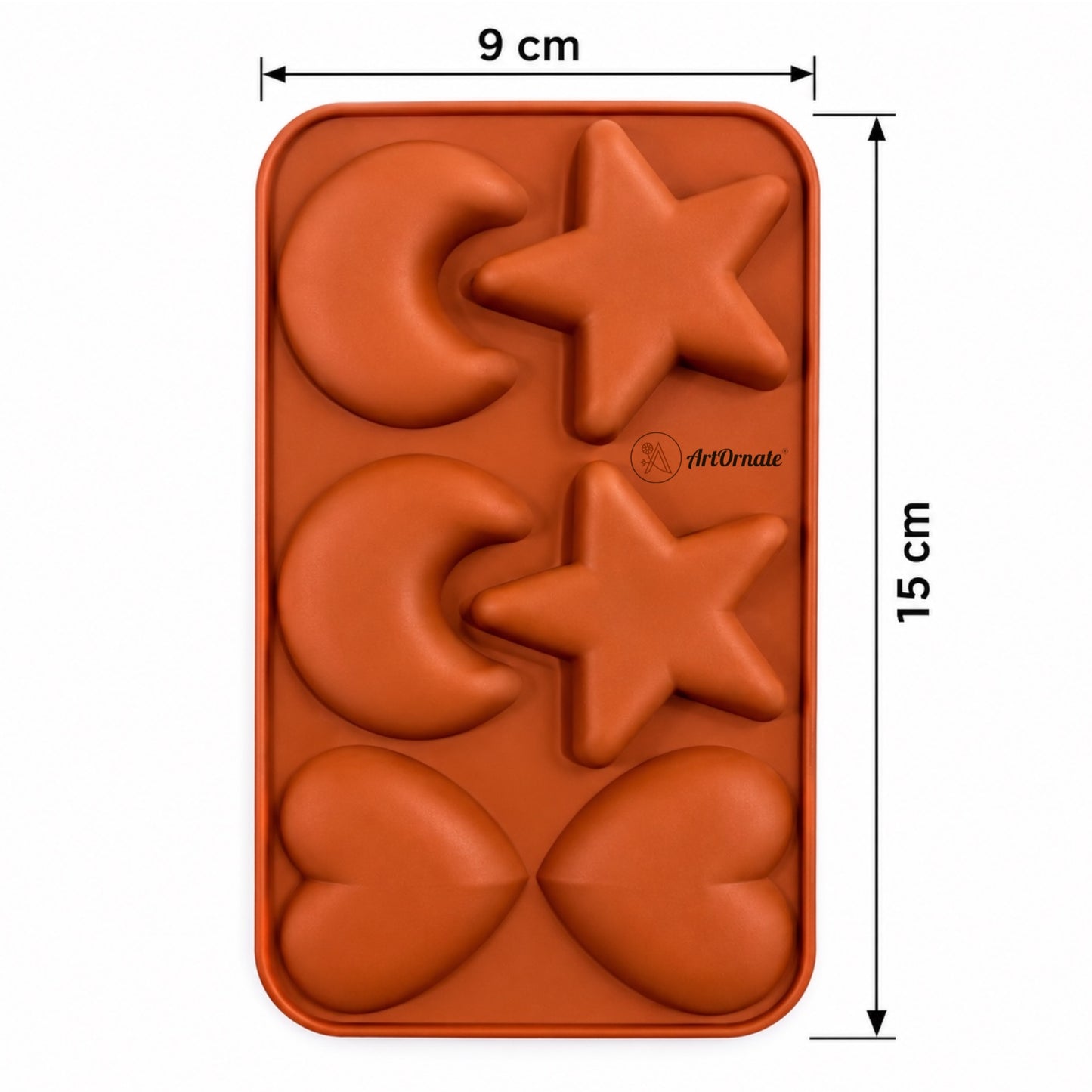 Heart Moon Star Candle Topping Mould