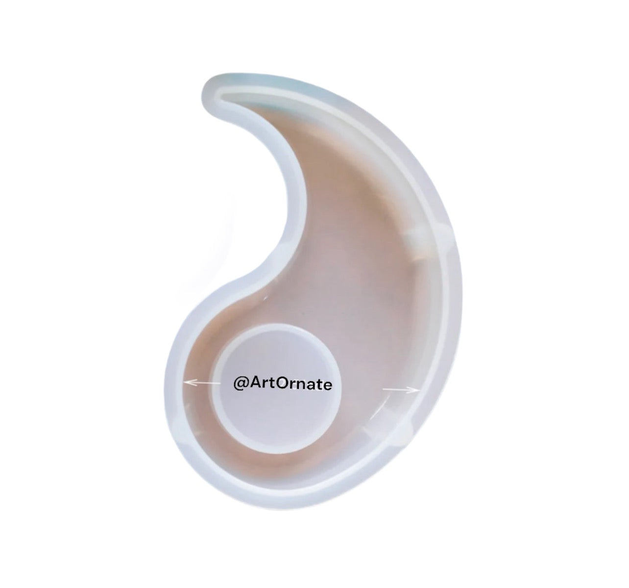 Yin Yang Tea Light Candle Holder Silicone Mould