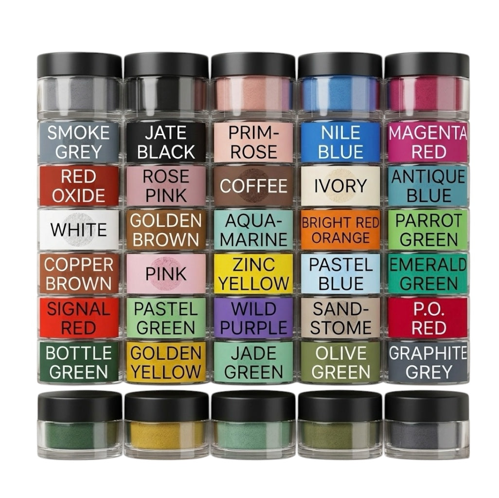 Opaque pigment set of 30 for resin art India highly concentrated resin colour pigments kit for resin artists in Ahmedabad Mumbai Delhi Bangalore premium epoxy resin supplies India