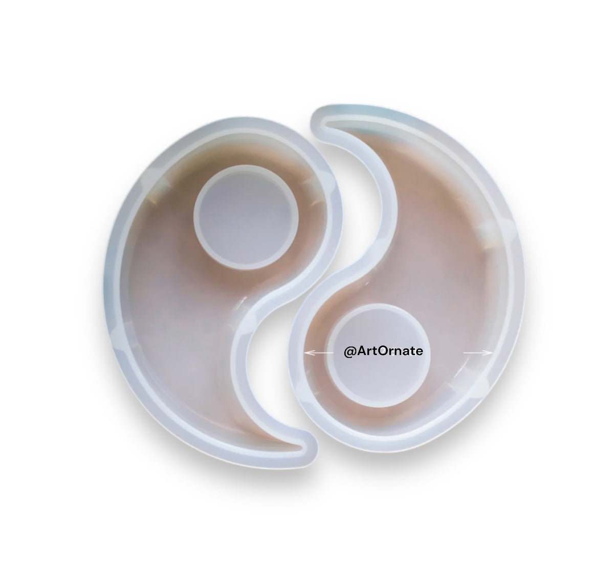 Yin Yang Tea Light Candle Holder Silicone Mould