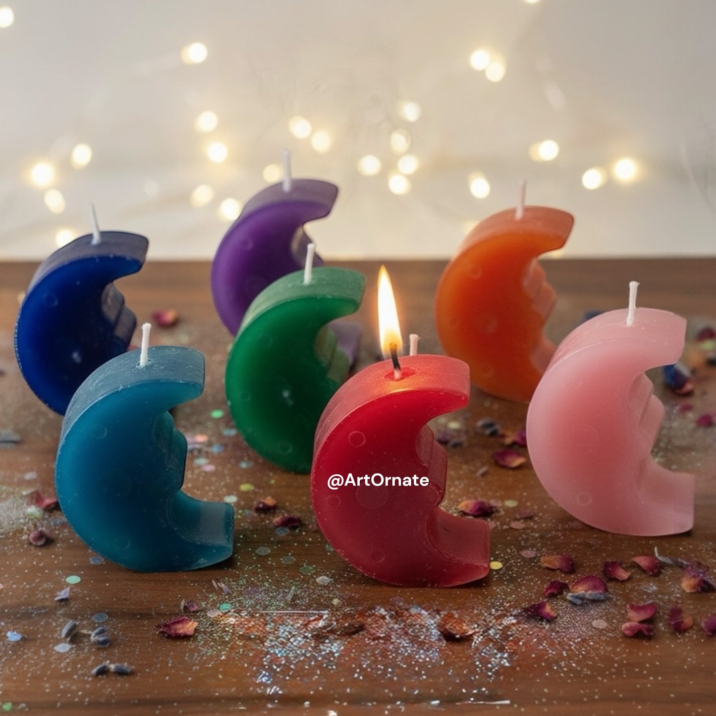 Transparent Polycarbonate Moon Tealight Candle Cup – Durable & Heat Resistant for Candle Making