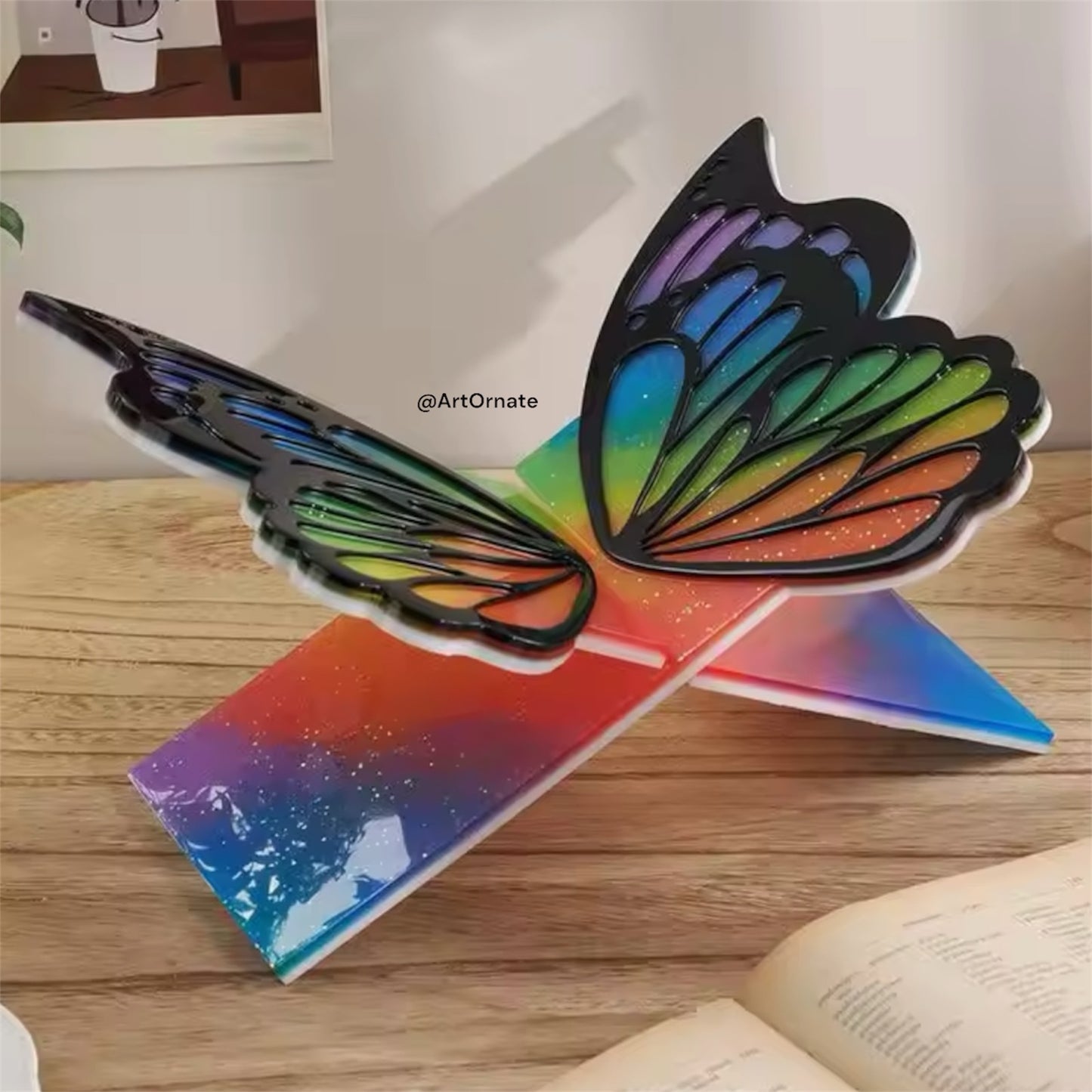 Butterfly Book Stand | Rehal Silicone Mould (2 Pcs)