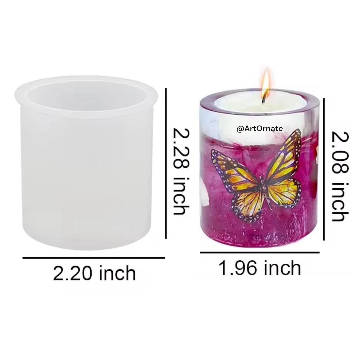 Pillar Candle Silicone Mould - Medium