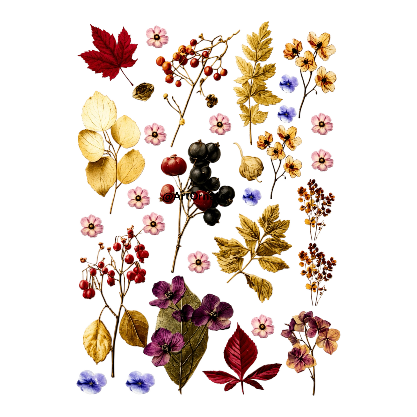 Flower UV DTF Sticker (UV113)