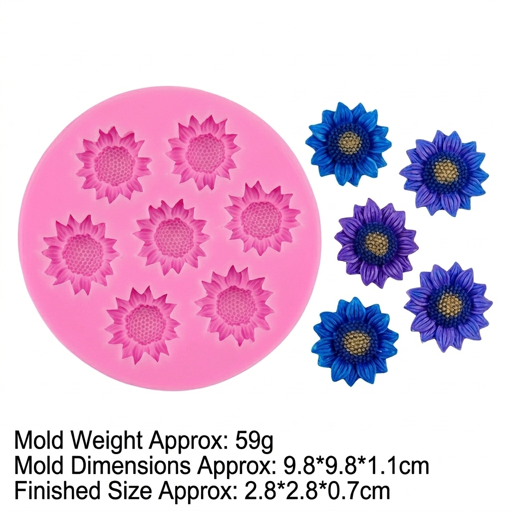 Flower Shaped Silicone Mould For Candle Making