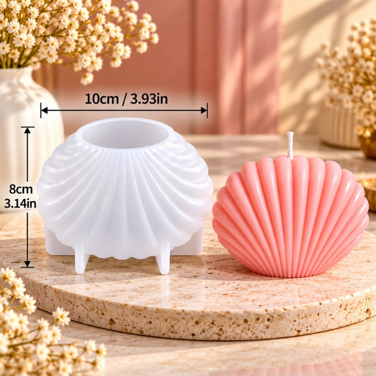Sea Shell Candle Silicone Mould : Big