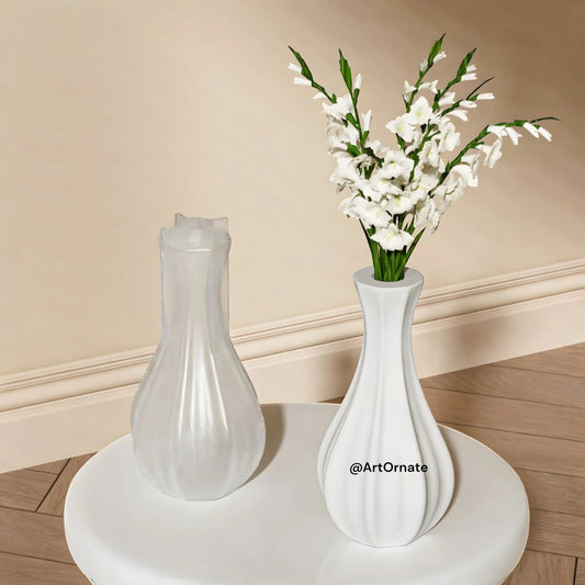 Narrow Neck Flower Vase Silicone Mould (SM1093)