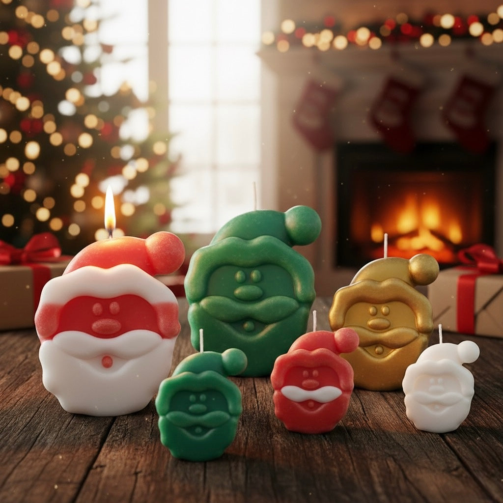 Christmas themed Santa clause Silicone Mould for Candle Making in India