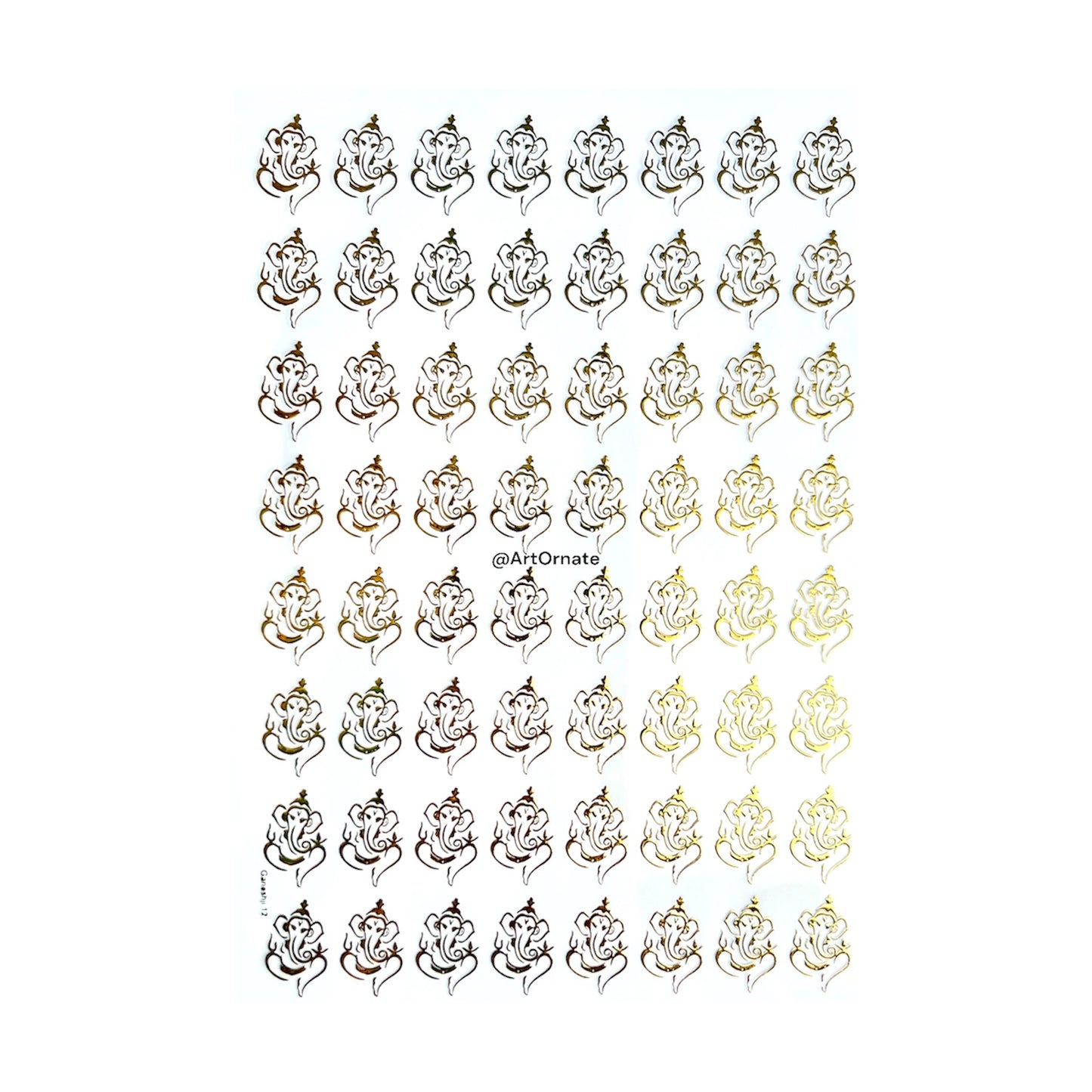 Ganeshji Metallic Gold Insert Sheet (GIS 06)
