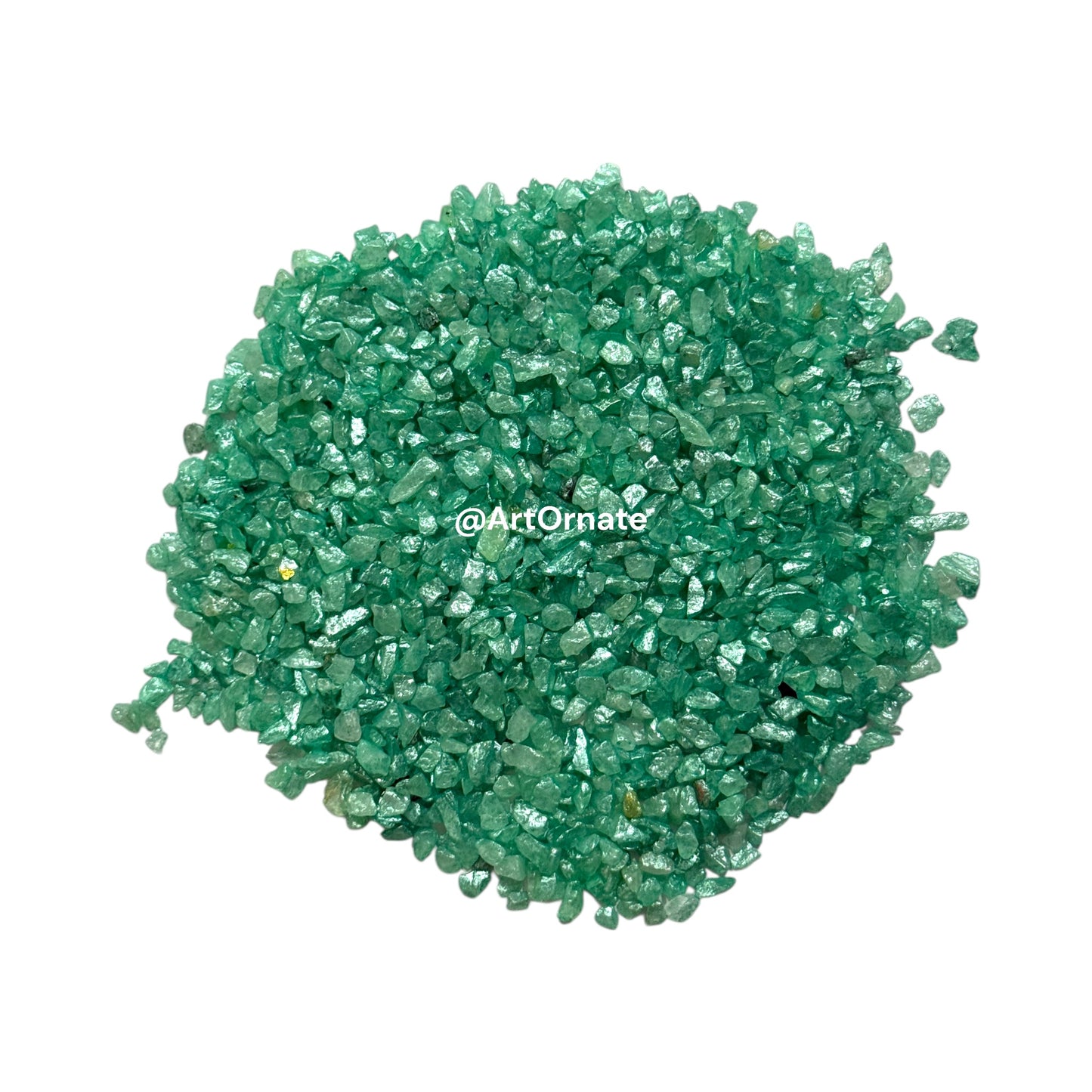 Bright Aqua Blue pearl stones for beach theme resin art and water-effect textures.