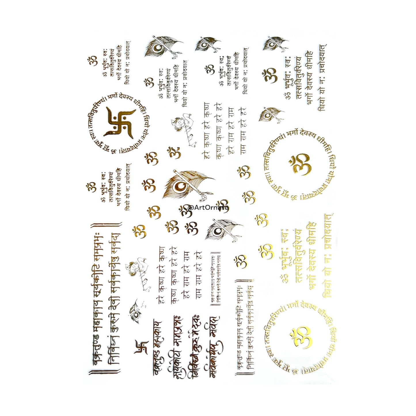 Mantra Metallic Gold Insert Sheet (GIS 08)
