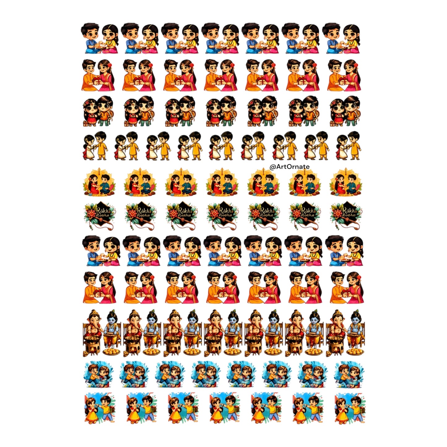 Rakhi UV DTF Sticker (UV049)