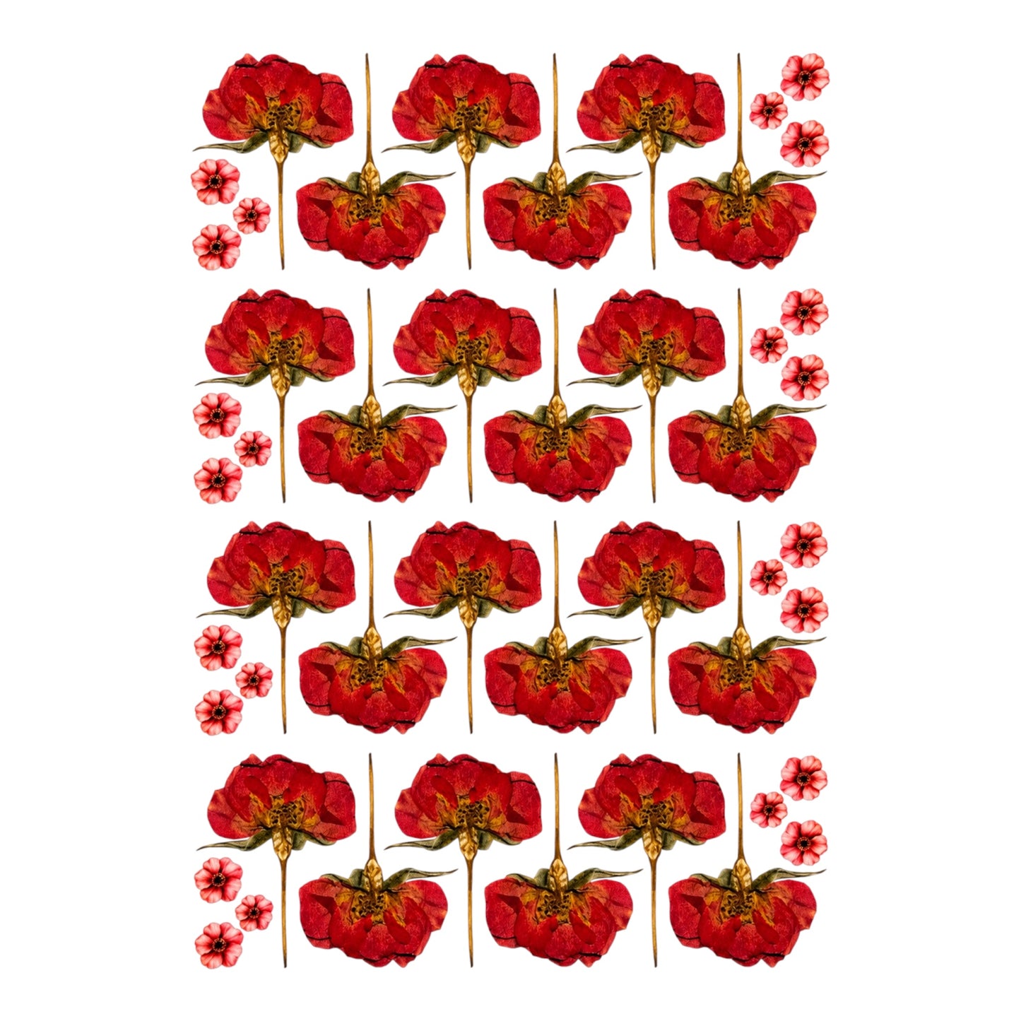 Rose UV DTF Sticker (UV072)