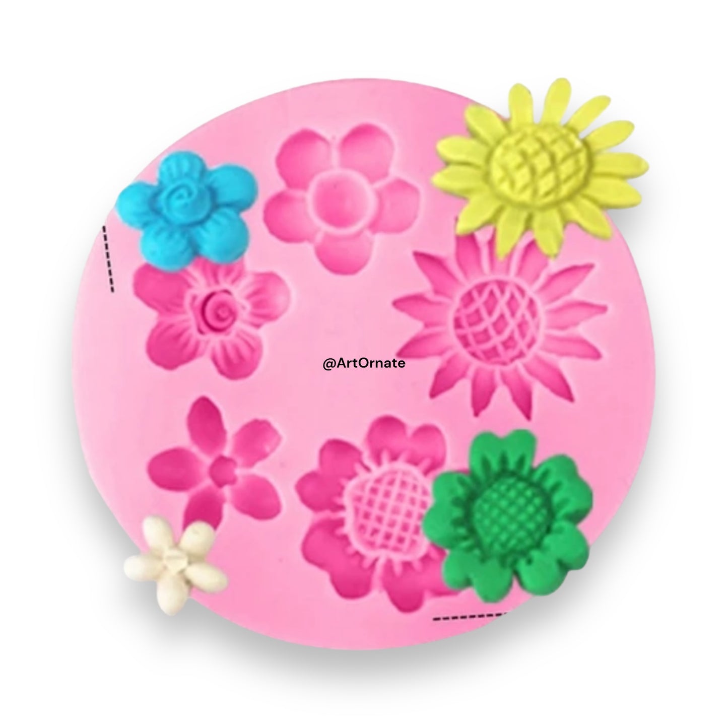 5 in 1 Flower Silicone Mould (HBR 14-19)