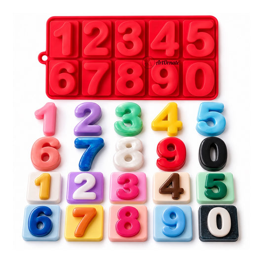 Number Silicone Mould