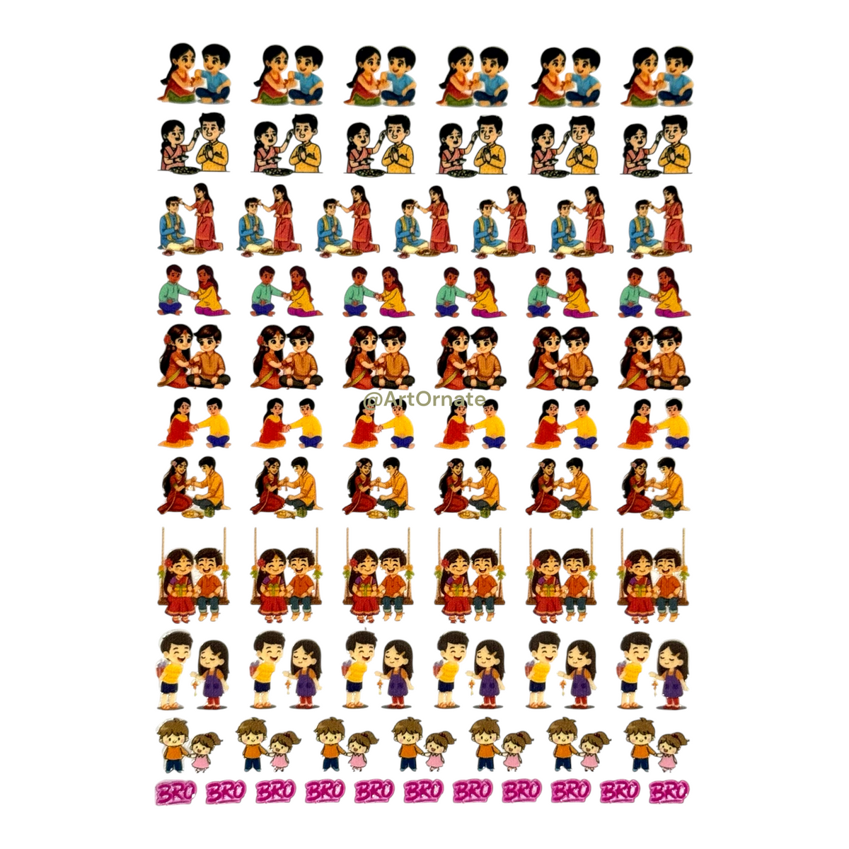 Rakhi UV DTF Sticker (UV050)