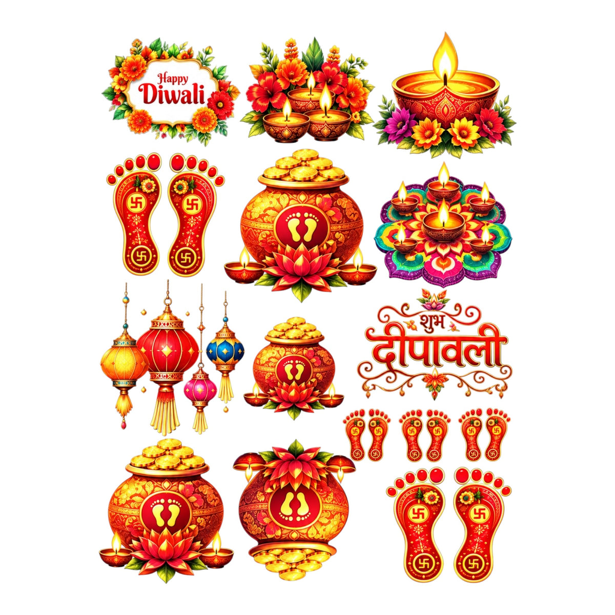Diwali UV DTF Sticker (UV128)