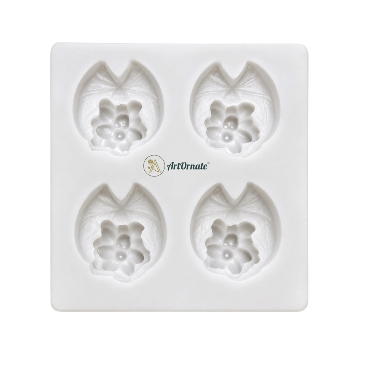 4 Cavity Lotus Pond Silicone Mould