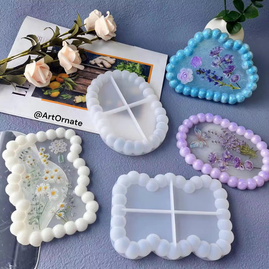 Hexagon Bubble Trinket Tray Mould