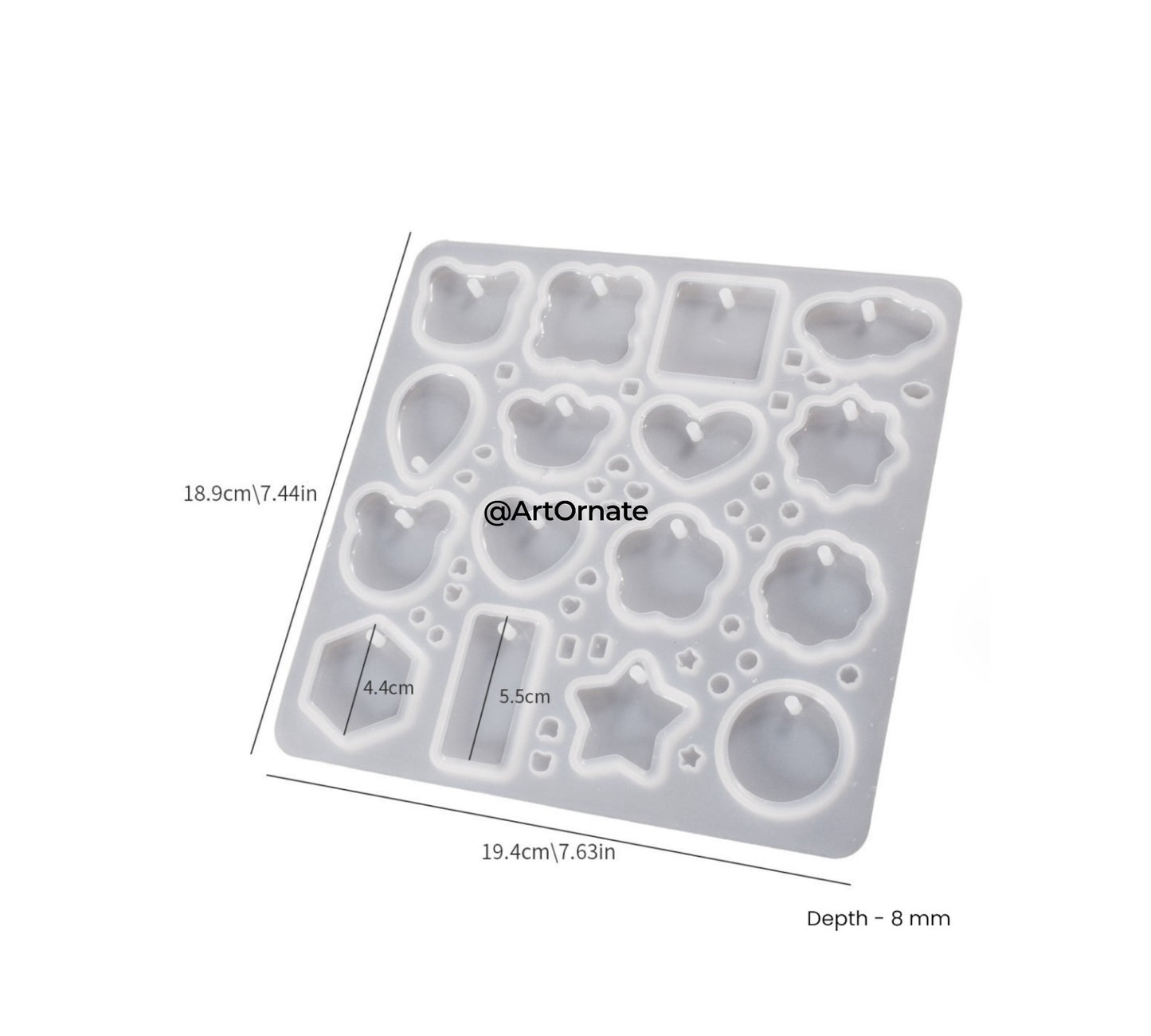 Keychain Pendant and Mini Jewellery Silicone Mould