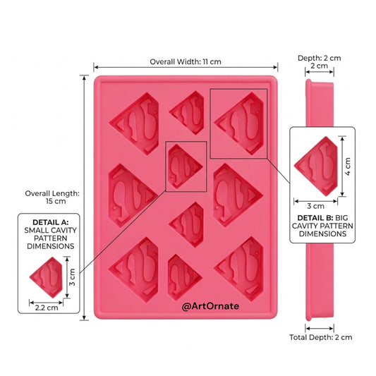 Superman Silicone Mould