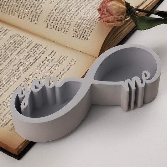 You and Me Infinity Love Candle Holder Mould