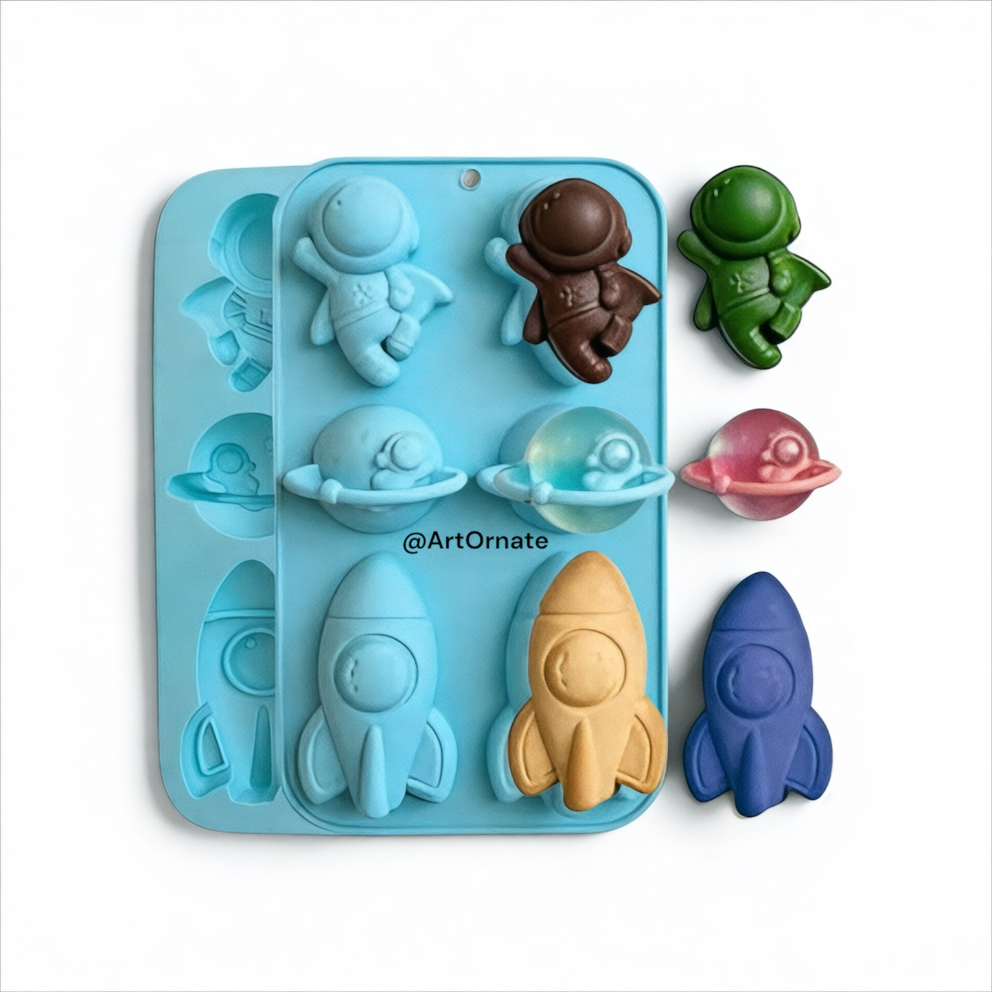 Astronaut UFO Silicone Mould