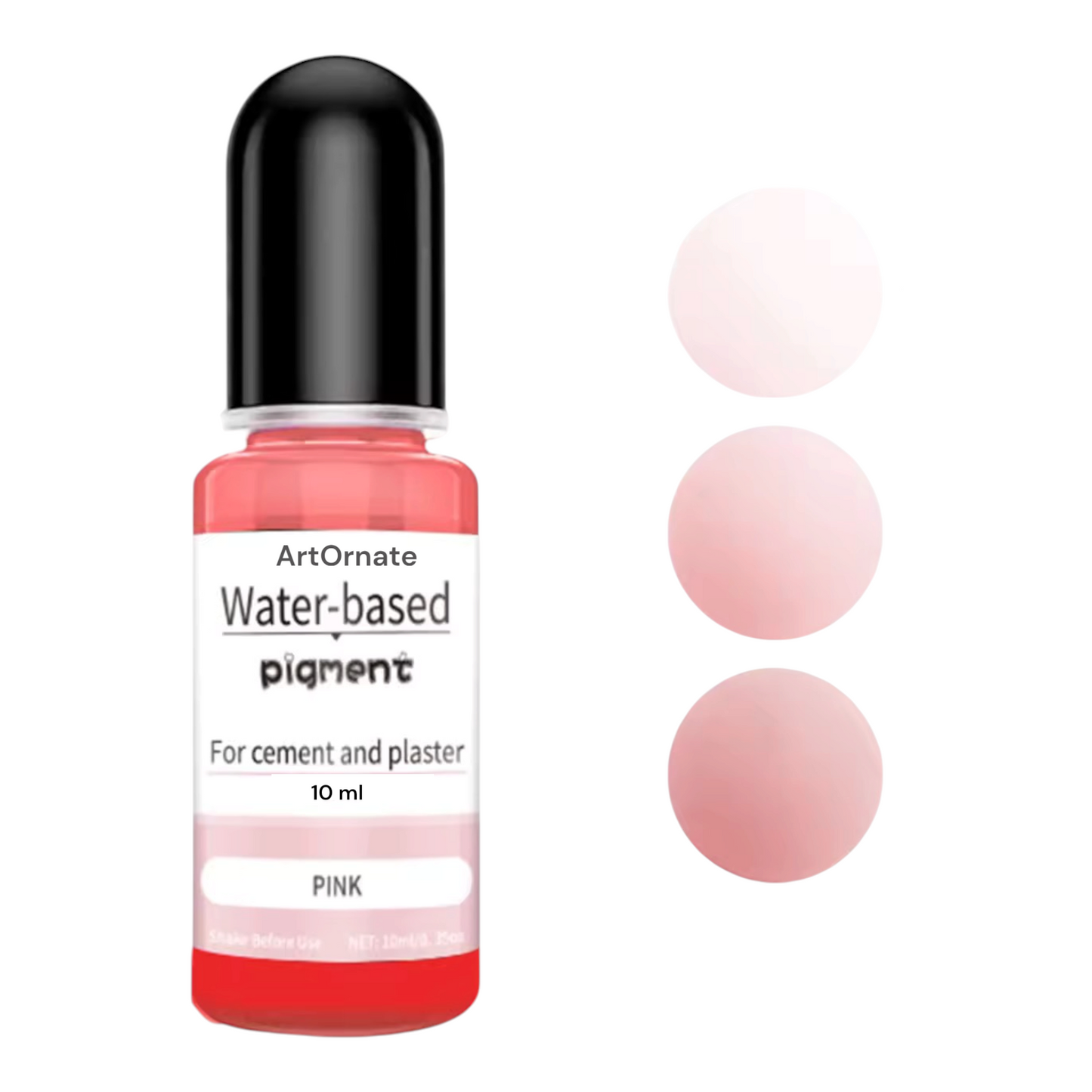 Pink water-based pigment for concrete art, eco cast resin powder, and Jesmonite casting, perfect for soft aesthetic tones in trays, coasters, and modern dรฉcor creations by artists in India