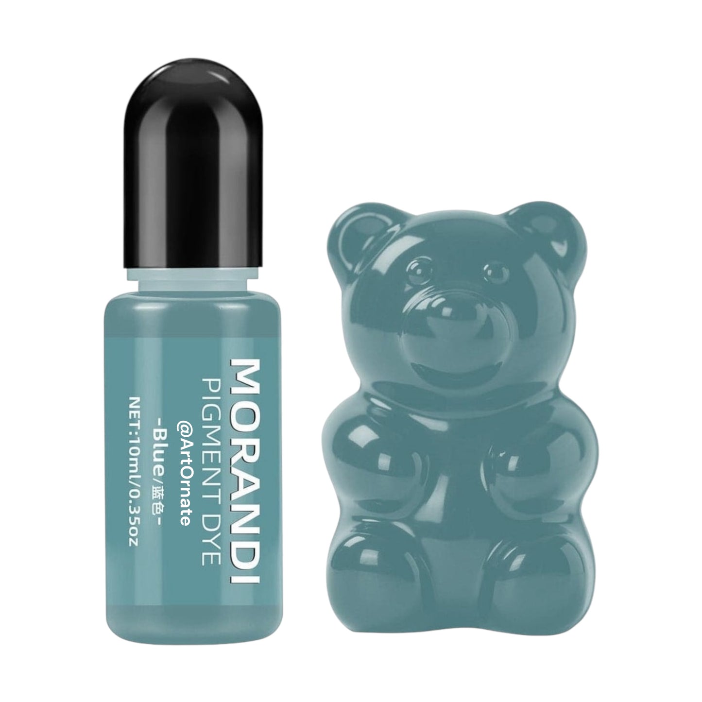 Morandi blue opaque resin pigment dye for epoxy and UV resin, perfect for resin jewellery, coasters, keychains, and DIY art projects in India