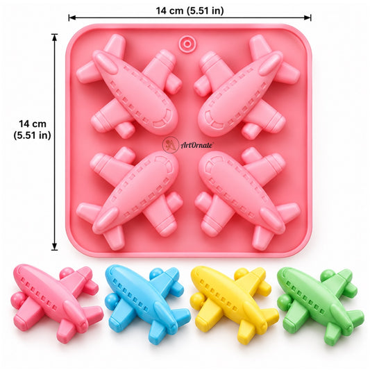 4 Aeroplane Silicone Mould