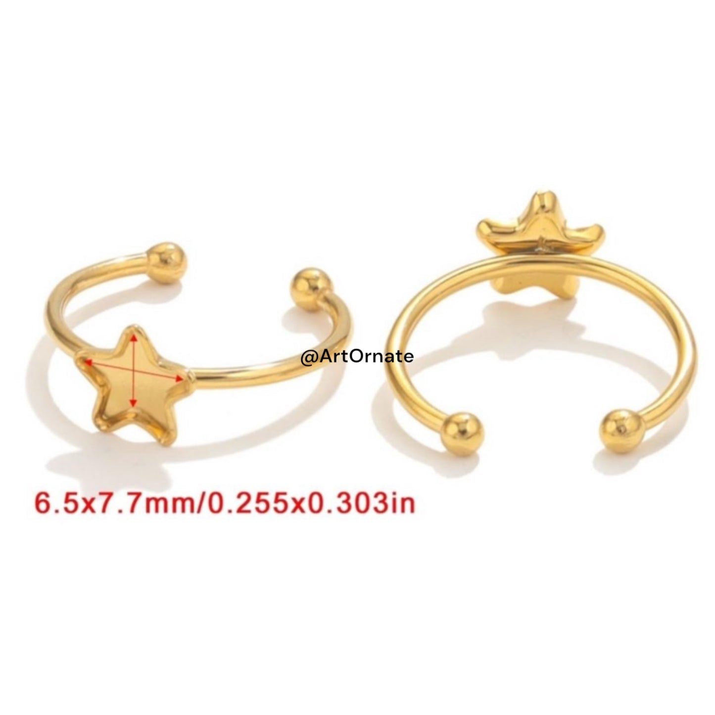 High quality metal ring bezel for handmade resin jewelry makers