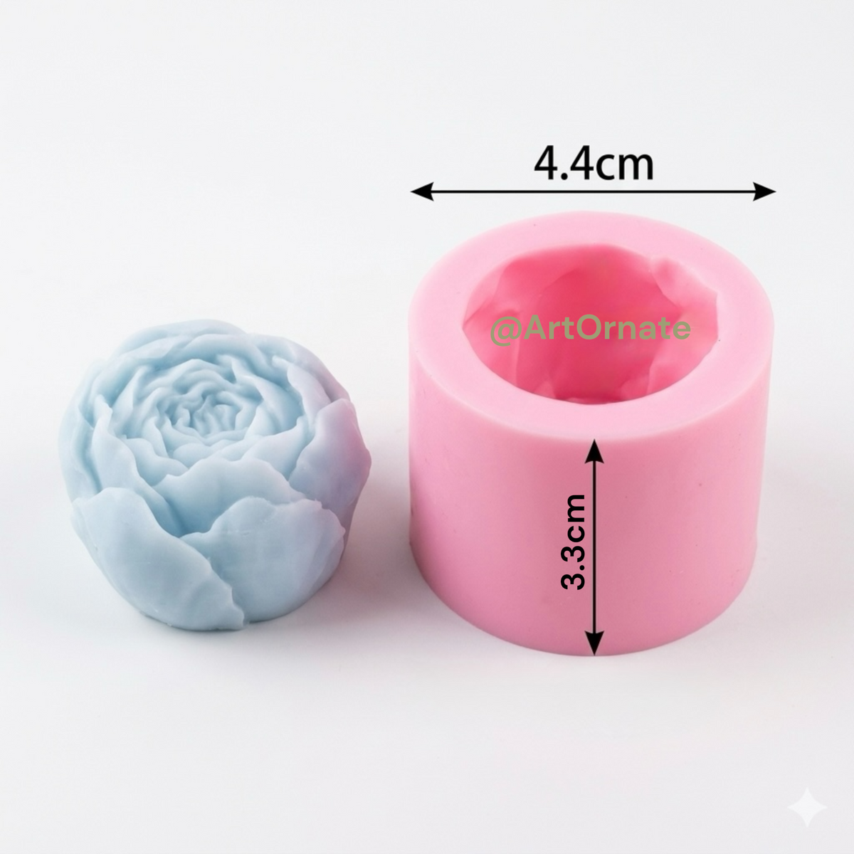 3D Rose Flower Candle Making Silicone Mould
