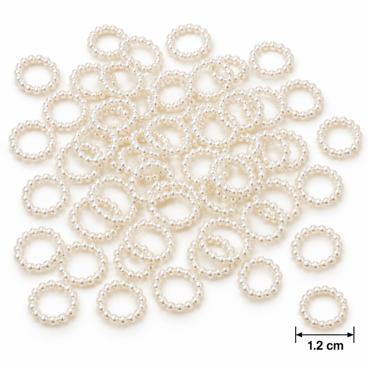 Pearl Ring Craft Embellishment for Diwali, Rakhi & Toran